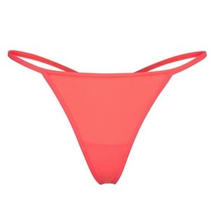 SKIMS t-string thong in Neon Coral PN-THG-0070